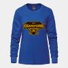 Ladies Long Sleeve Crew Neck Tee Vignette