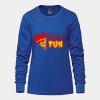 Ladies Long Sleeve Crew Neck Tee Vignette